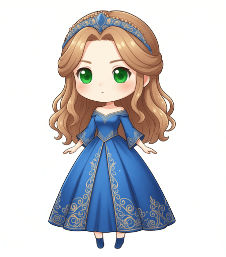 Princess Elara chibi artwork 1